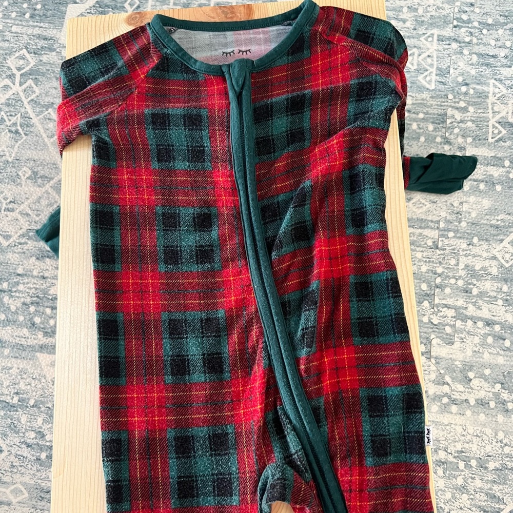 Little Sleepies Fireside Plaid Zippy 3-6 Months